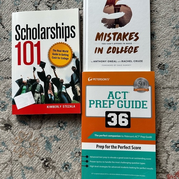 ACT Prep Scholarship 101 Graduate Survival Guide College Prep 3 Pack Books - Picture 9 of 9